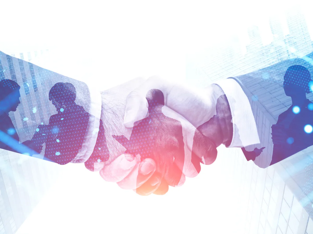 graphic handshake