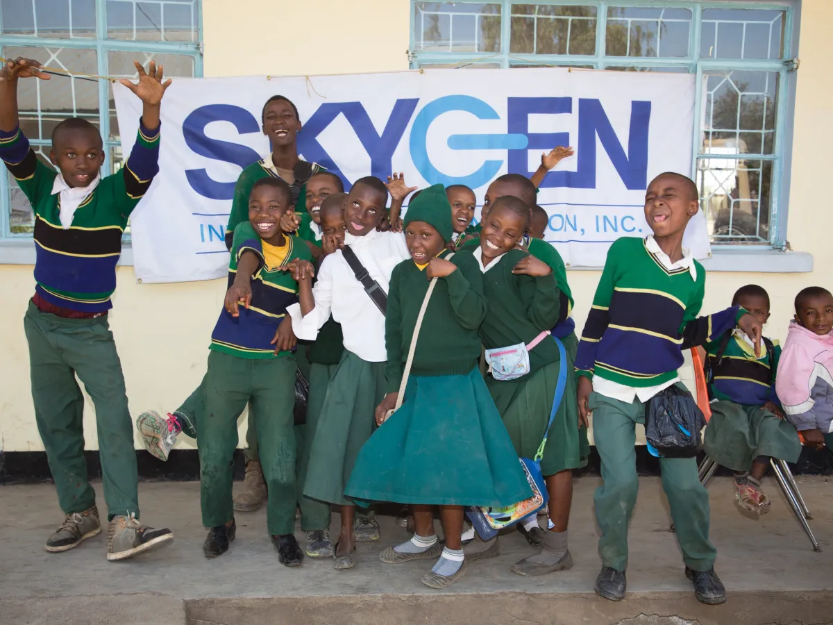 Tanzanian students being silly