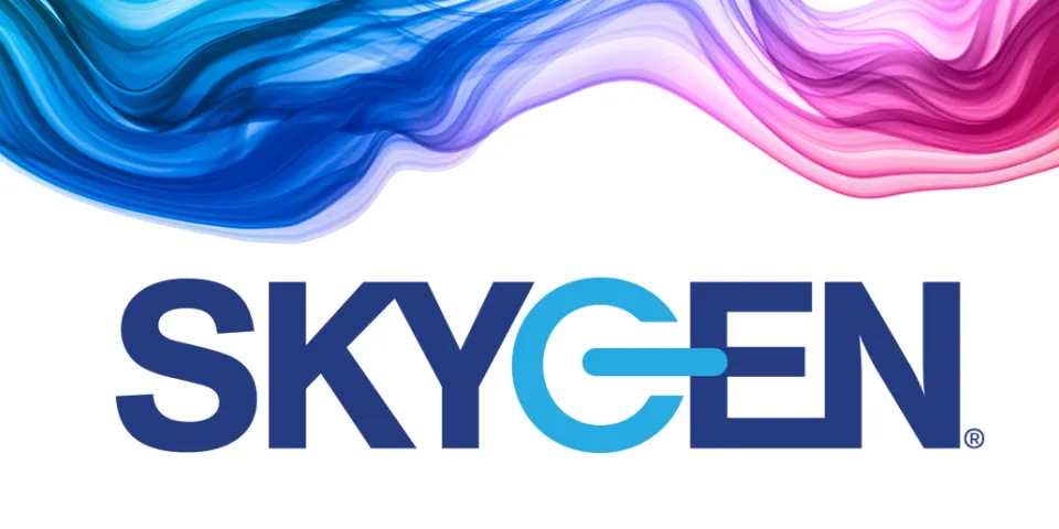 skygen logo with wave